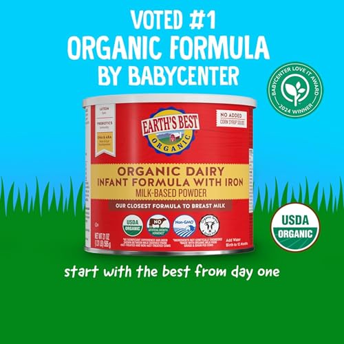 Earths Best, Formula Infant Dha Ara Organic, 23.2 Ounce