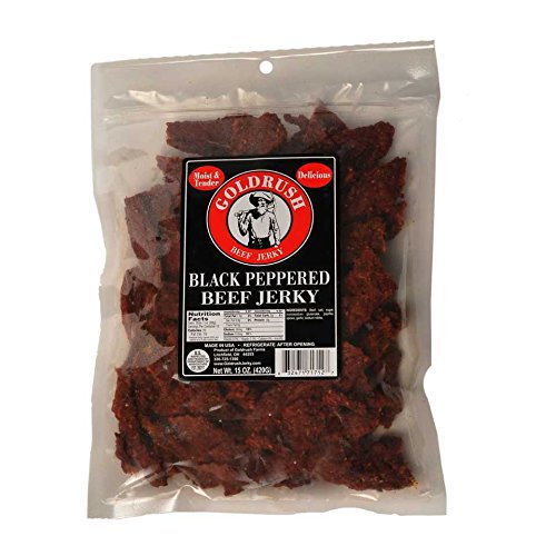 Gold Rush Farms Premium Jerky, Black Peppered, 15 Ounce (Pack of 1)