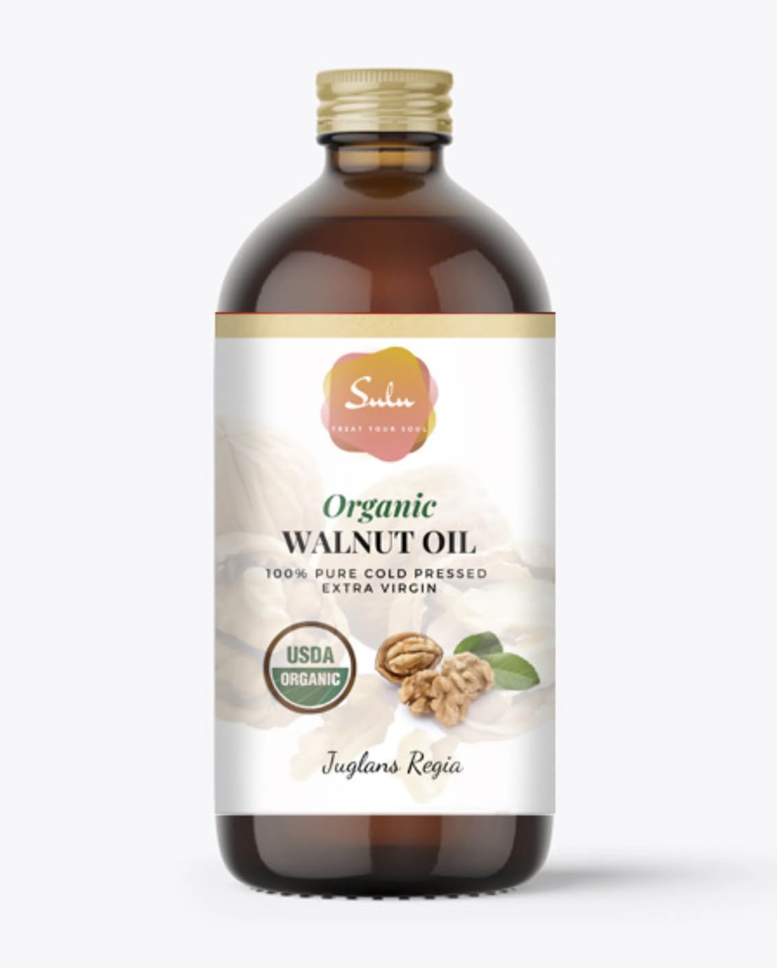 Walnut Oil- USDA Organic Cold Pressed Unrefined Virgin (4 oz)