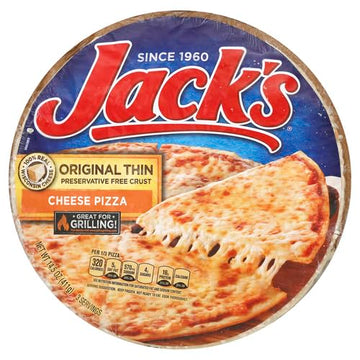 Jacks Original Thin Crust Cheese Frozen Pizza, 13.8 oz