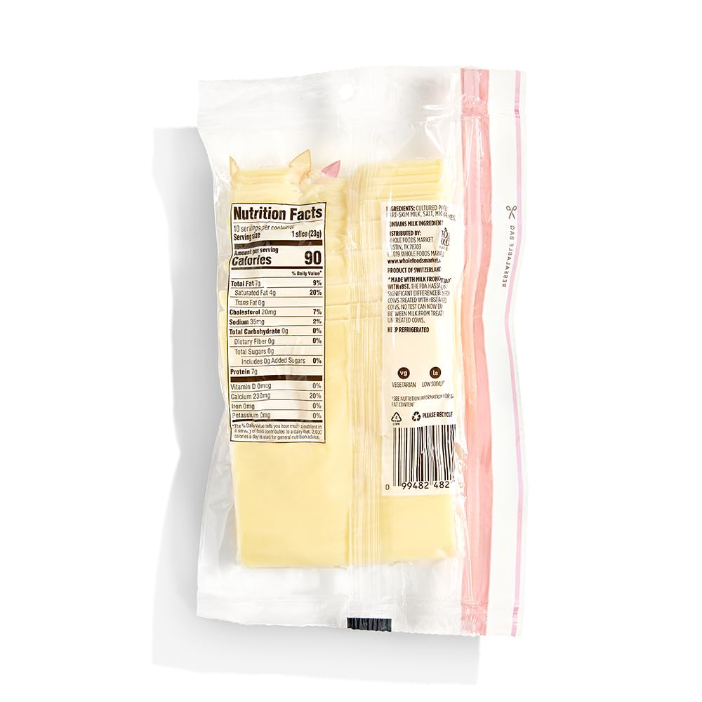 365 Everyday Value Swiss Cheese (10 Slices), 8 oz