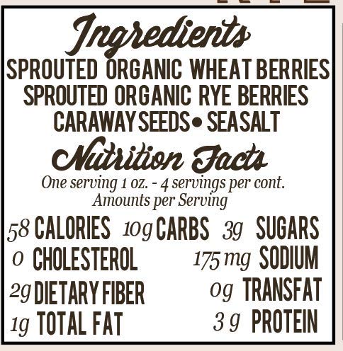 Sprouted Crisps (Rye Caraway)