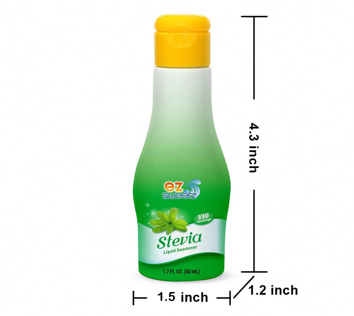 EZ-Sweetz De-bittered Stevia (1.7oz - Liquid Sweetener 330| 3Pack)