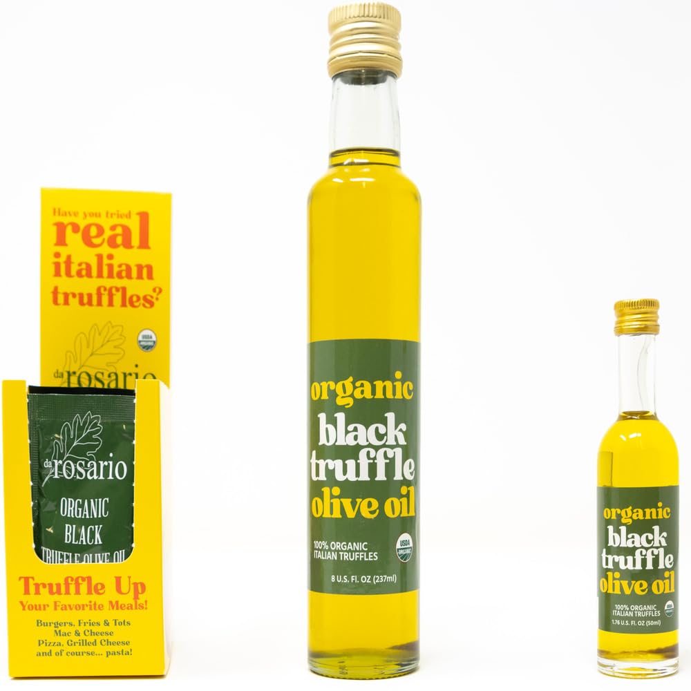 daRosario Organic Black Truffle Flavored Olive Oil - 1.76 fl.oz