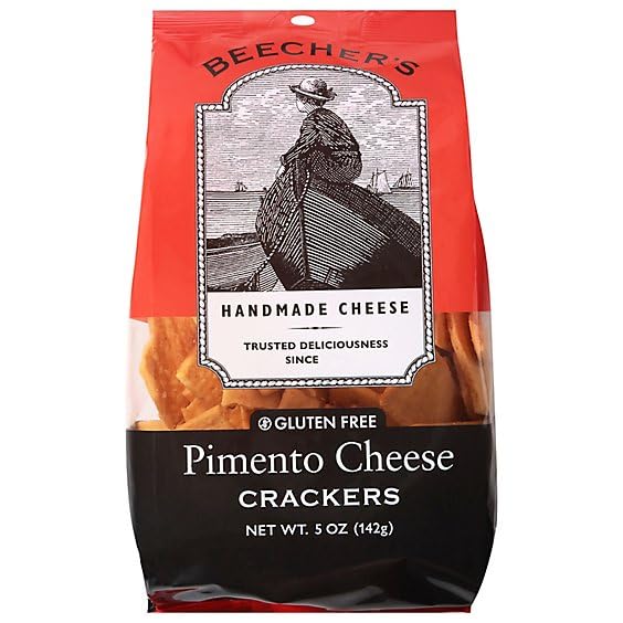 Beechers Crackers Pimento Cheese 5 oz (Pack of 12)