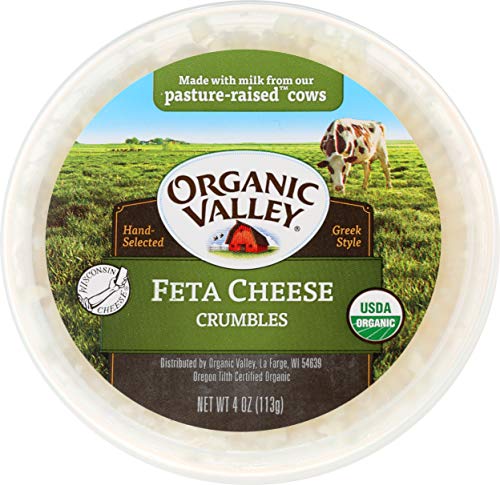 Organic Valley Organic Feta Cheese Crumbles, 4 oz