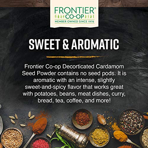 Frontier Natural Products Organic Ground Cardamom Seed - 1 lb