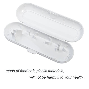 Nincha Portable Replacement Plastic Electric Toothbrush Travel Case For Oral-B Pro Series (White)