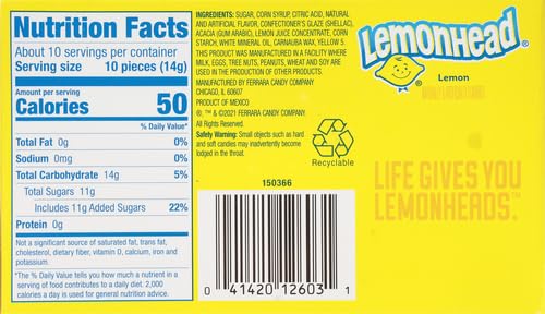 Lemonhead Candy Theater Box, 5 Ounce