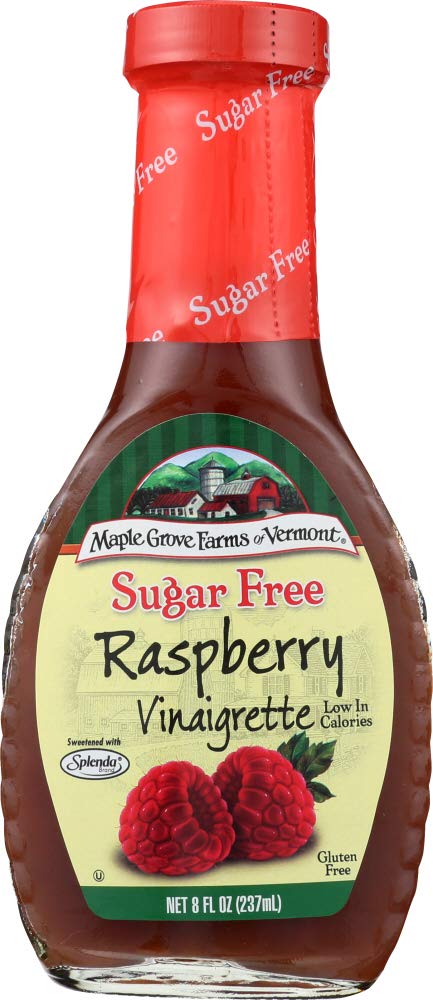 Maple Grove Farms Raspberry Vinaigrette Sugar Free Dressing, 8 Ounce - 6 per case.6