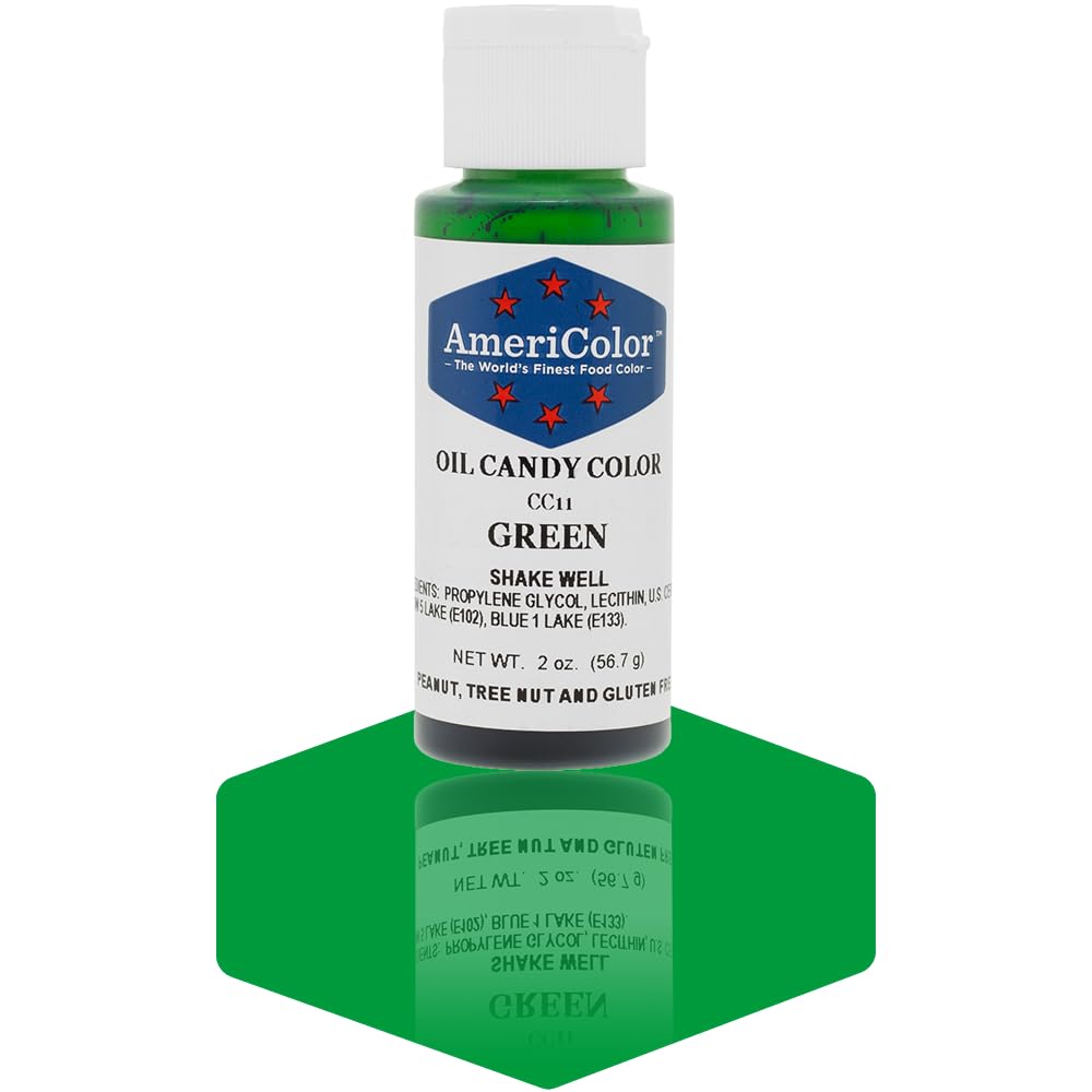Americolor Candy Oil - GREEN 2 OUNCE CANDY OIL COLOR