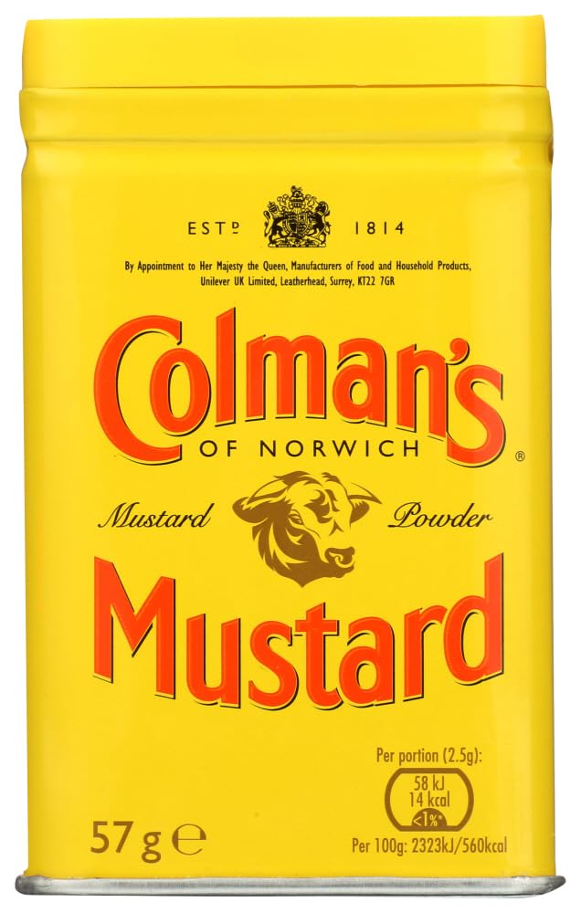 Colmans Dry Mustard Powder, 2-Oz., Pack of 6