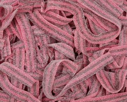 Smarty Stop Every Sour Belts Flavor Gummy Candies 1 Pound (Raspberry-cherry)