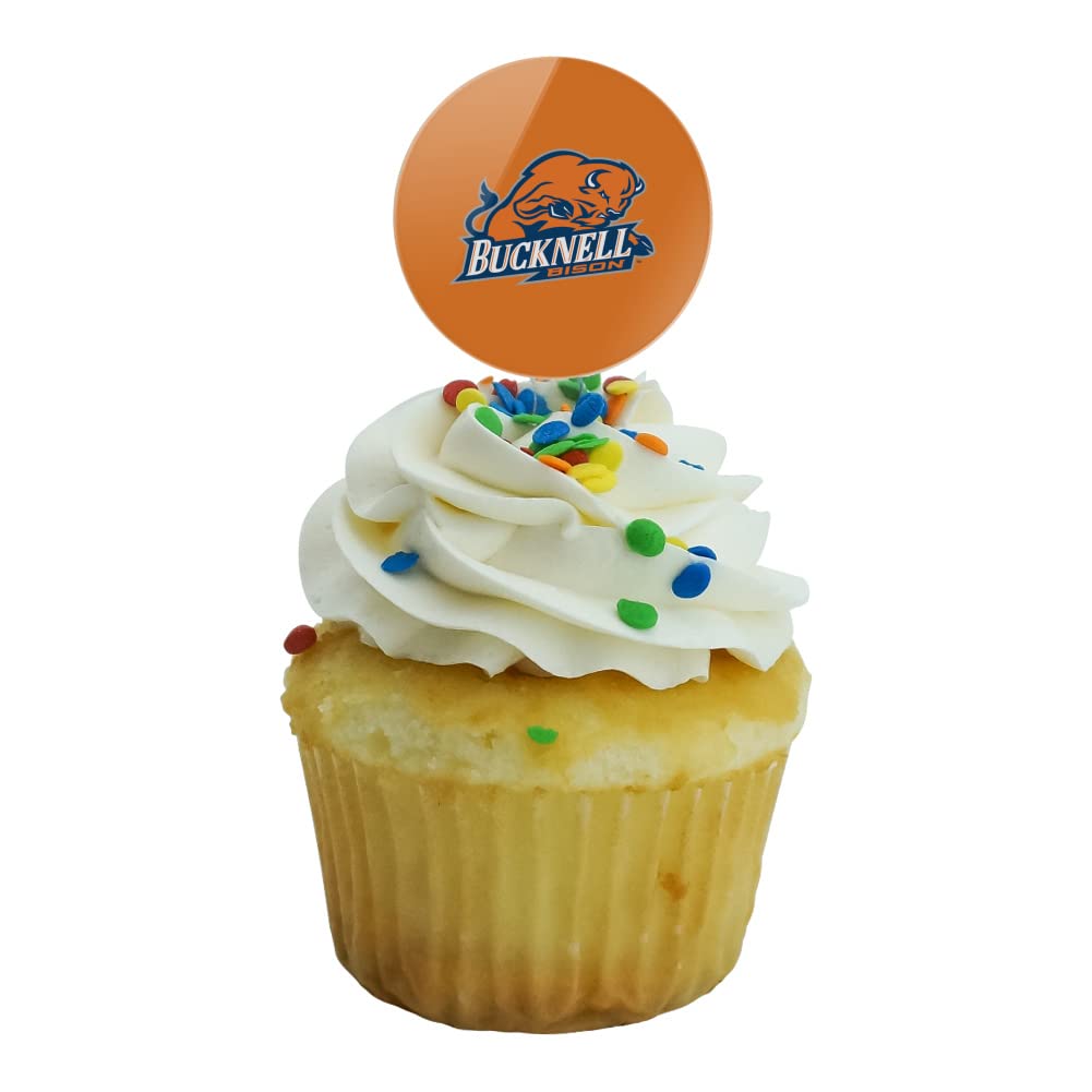 Bucknell Secondary Logo Cupcake Picks Toppers Decoration Set Of 6