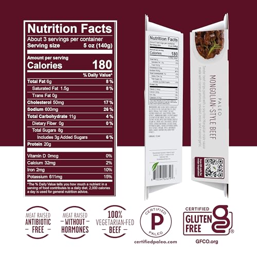 KevinS Natural Foods Mongolian-Style Beef, 16 Oz