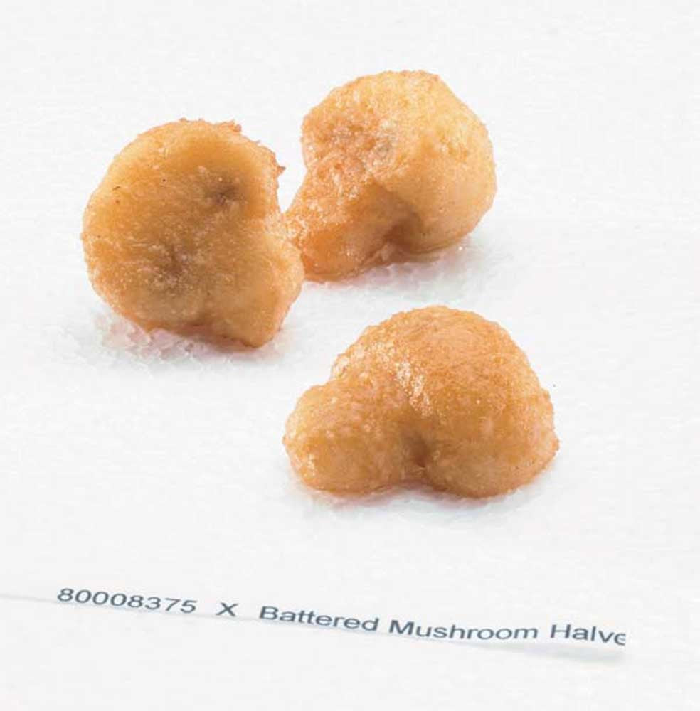 McCain Golden Crisp Battered Halves Mushroom - Appetizer, 2 Pound -- 6 per case.