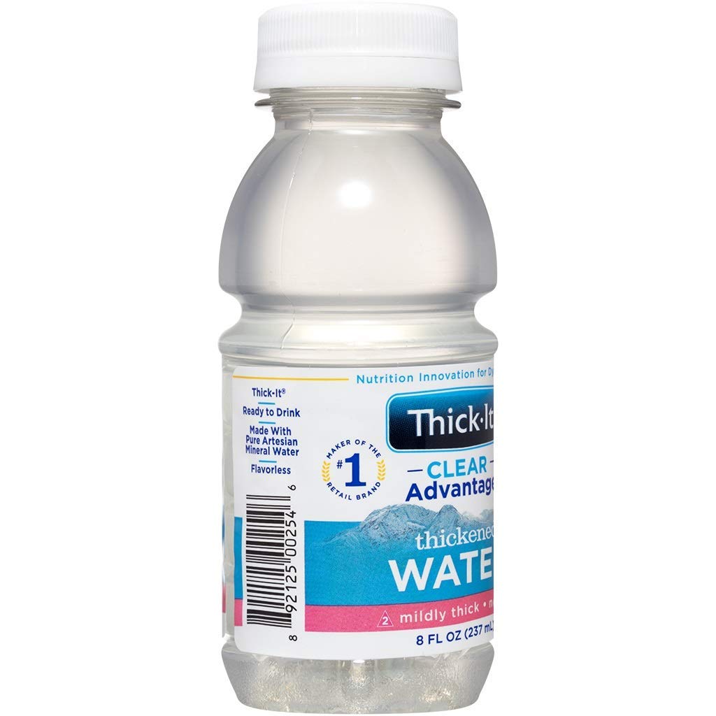 Thick-It Mildly Thick Water, Nectar Consistency, 8 oz Bottle, Ready-to-Drink, Convenient Hydration