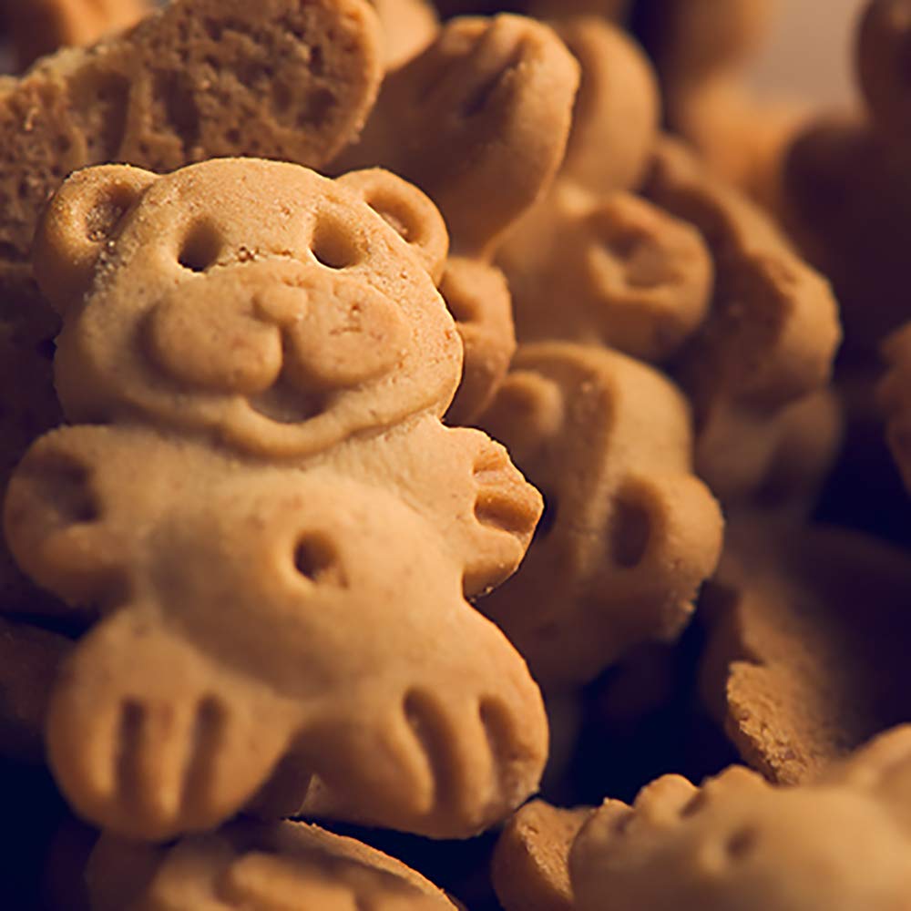 Readi-Bake Benefit 200Ct Whole Grain Belly Bears Animal Cracker Snacks, Honey Graham, 1 Ounce Packages