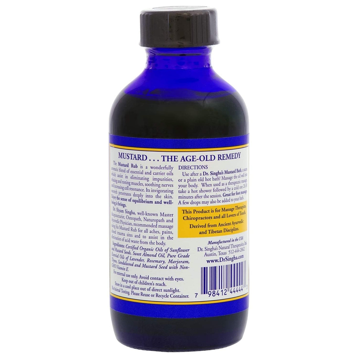 Dr Singha's Mustard Bath Mustard Rub 4 oz ( Multi-Pack)