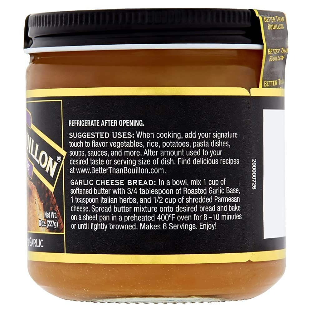 Better Than Bouillon Roasted Garlic Base, 8 Ounce Jar, 38 Servings, Model 400012522