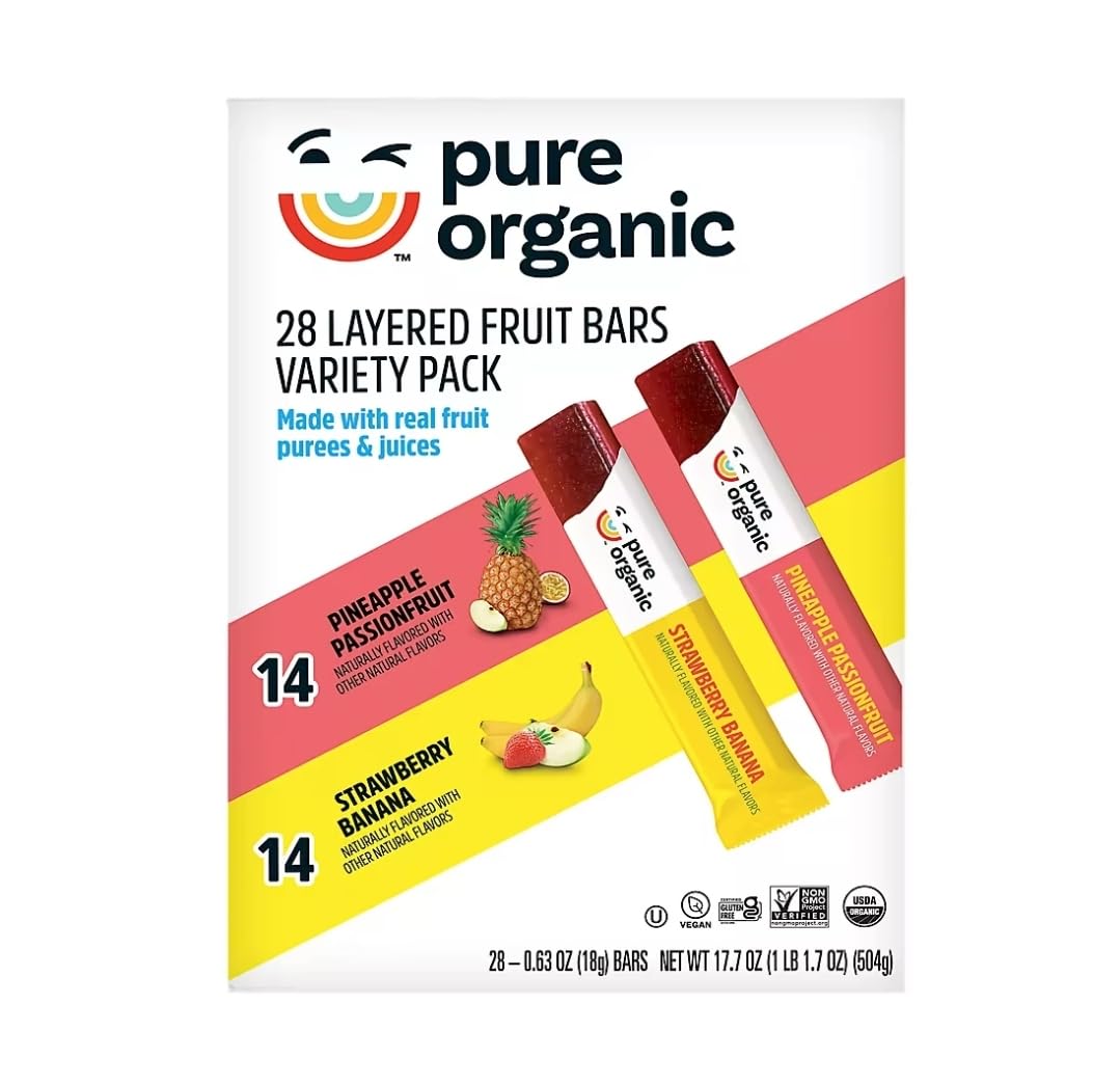 Pure Organic Fruit Layered Bars 28 count