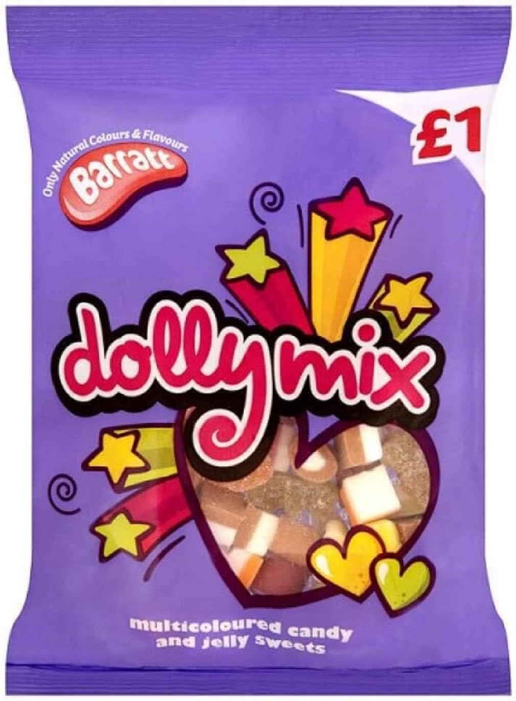 Barratt Dolly Mix Multicoloured Candy and Jelly Sweets (150g x 3)