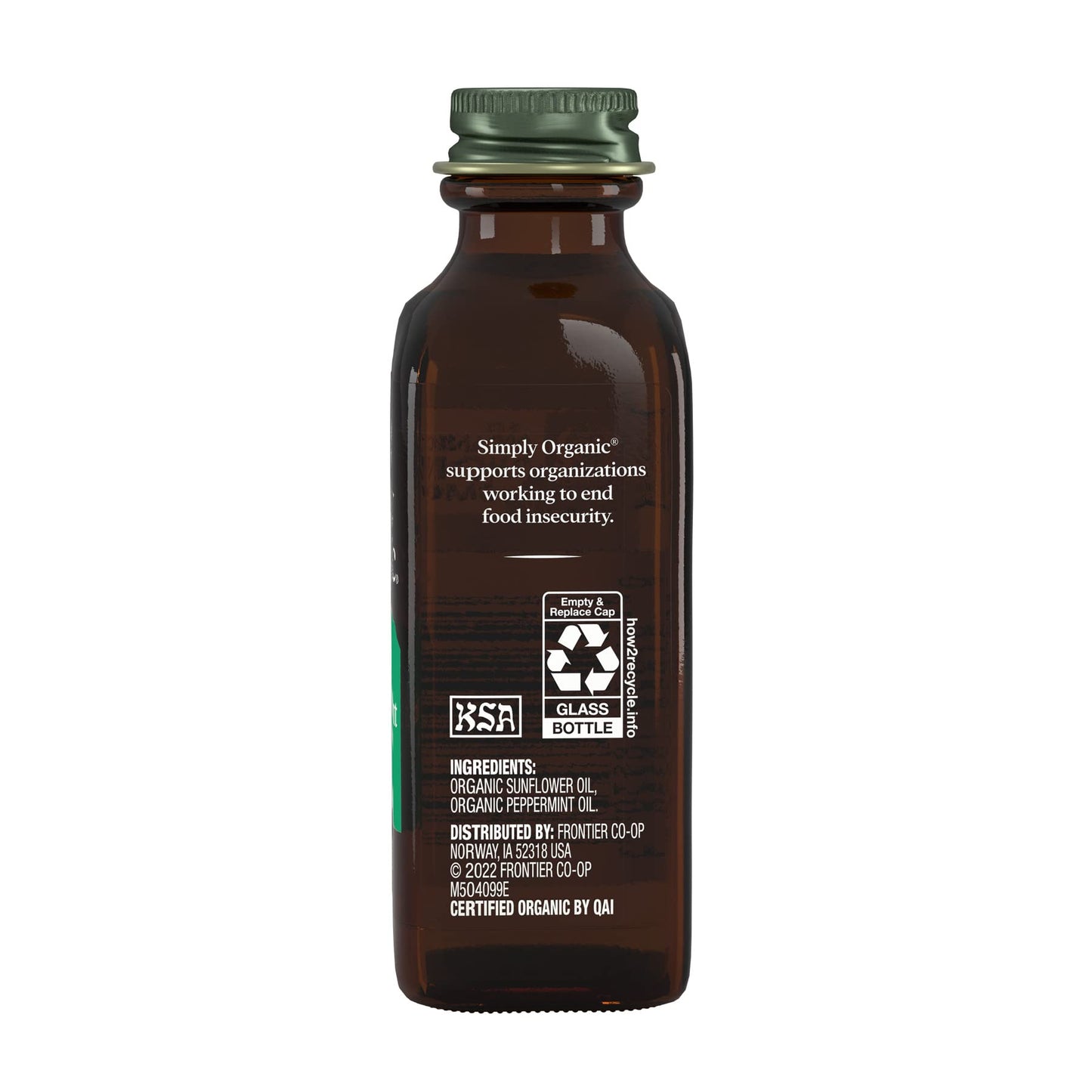 Simply Organic Peppermint Flavor Certified Organic, 2-Ounce Container