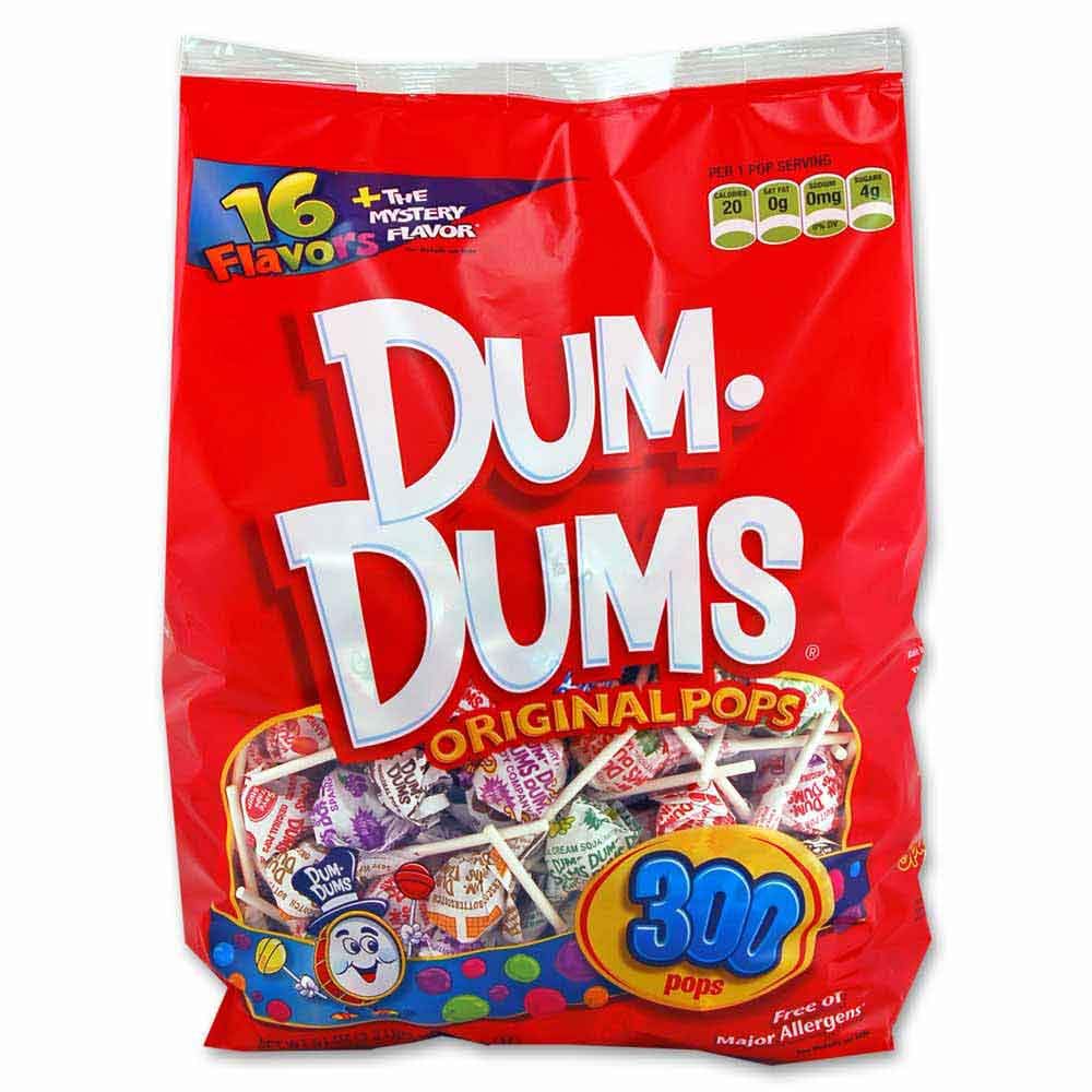 DUM DUMS Lollipops, 300 Count Bag