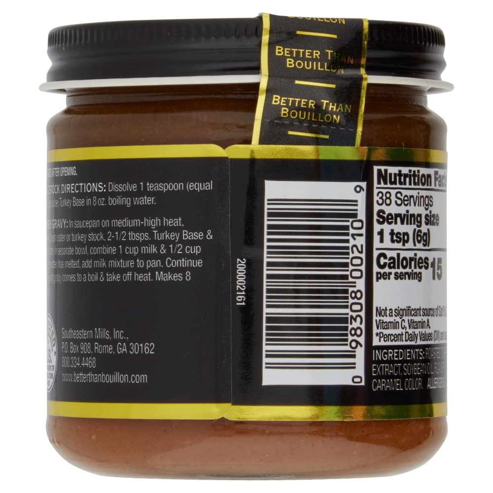Better Than Bouillon Premium Turkey Base, Roasted Turkey Flavor, 8 Ounce (Pack of 2)