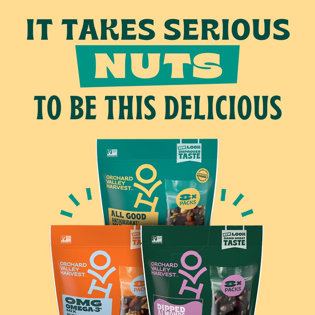 Orchard Valley Harvest Go Go Keto Mix, 8 oz (Pack of 1), Dark Chocolate Almond Butter Almonds, Pepitas, Almonds, Peanuts, Walnut