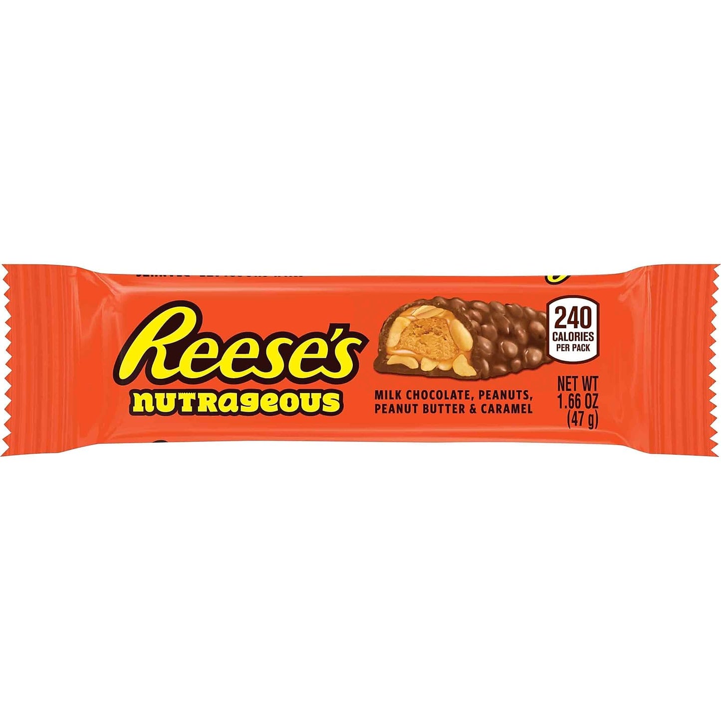 ReeseS Nutrageous Bar 1.66 Oz. 18/Box (Hec10930)
