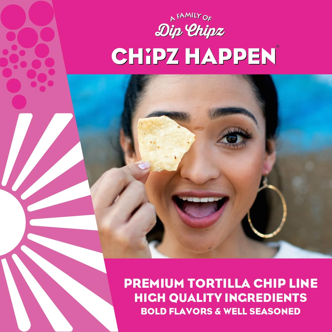 Chipz Happen Tortilla Chips (Pack Of 4) (Nacho Cheese)