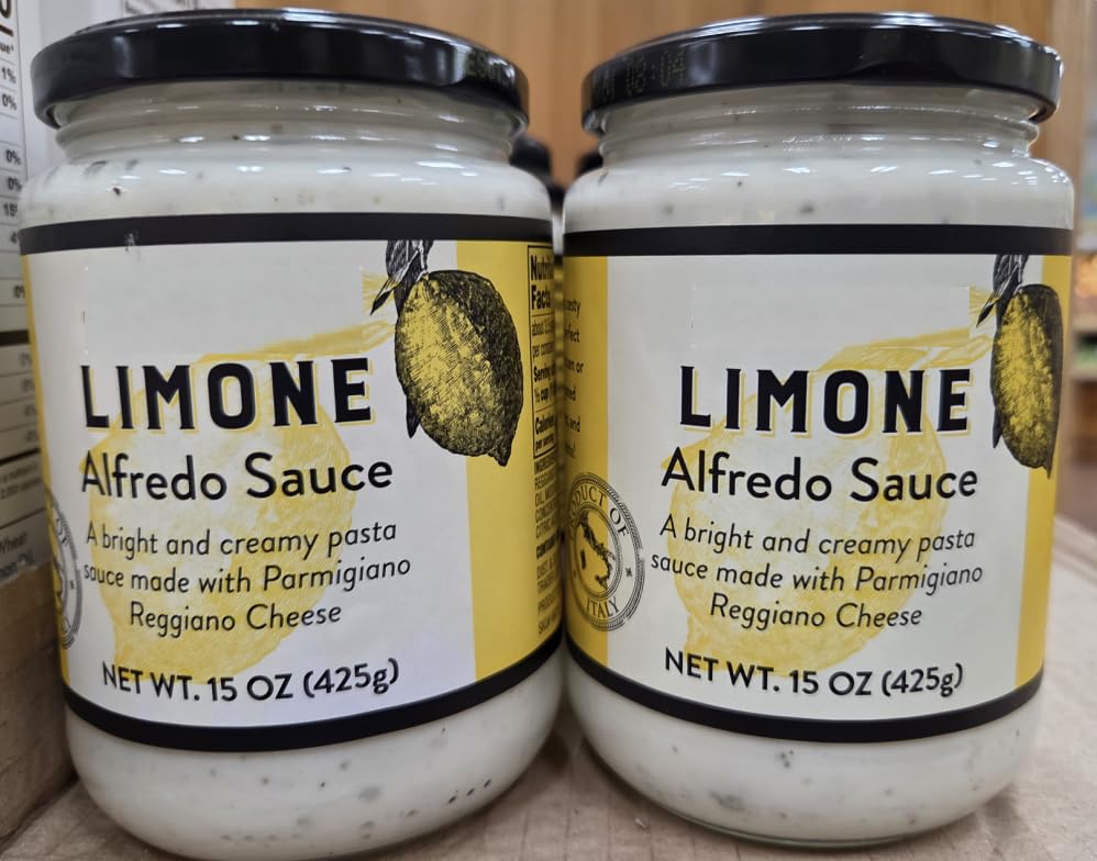 Trader Joe Limone Alfredo Sauce 15oz 425g (Two Jars)