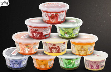 Fusion Select Strawberry, Mango, Passion Fruit Bursting Boba Popping Boba Pearls Fruit Tea Snack Toppings