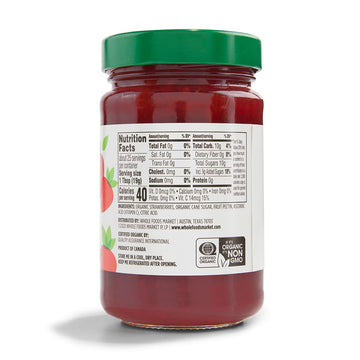 365 by Whole Foods Market Organic Strawberry Fruit Spread, 17 OZ, 1.06 lb, Perfect for Spreading or Baking