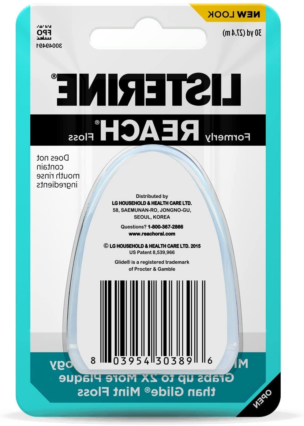 Listerine Ultraclean Floss, 30 Yards Each (Value Pack Of 12)