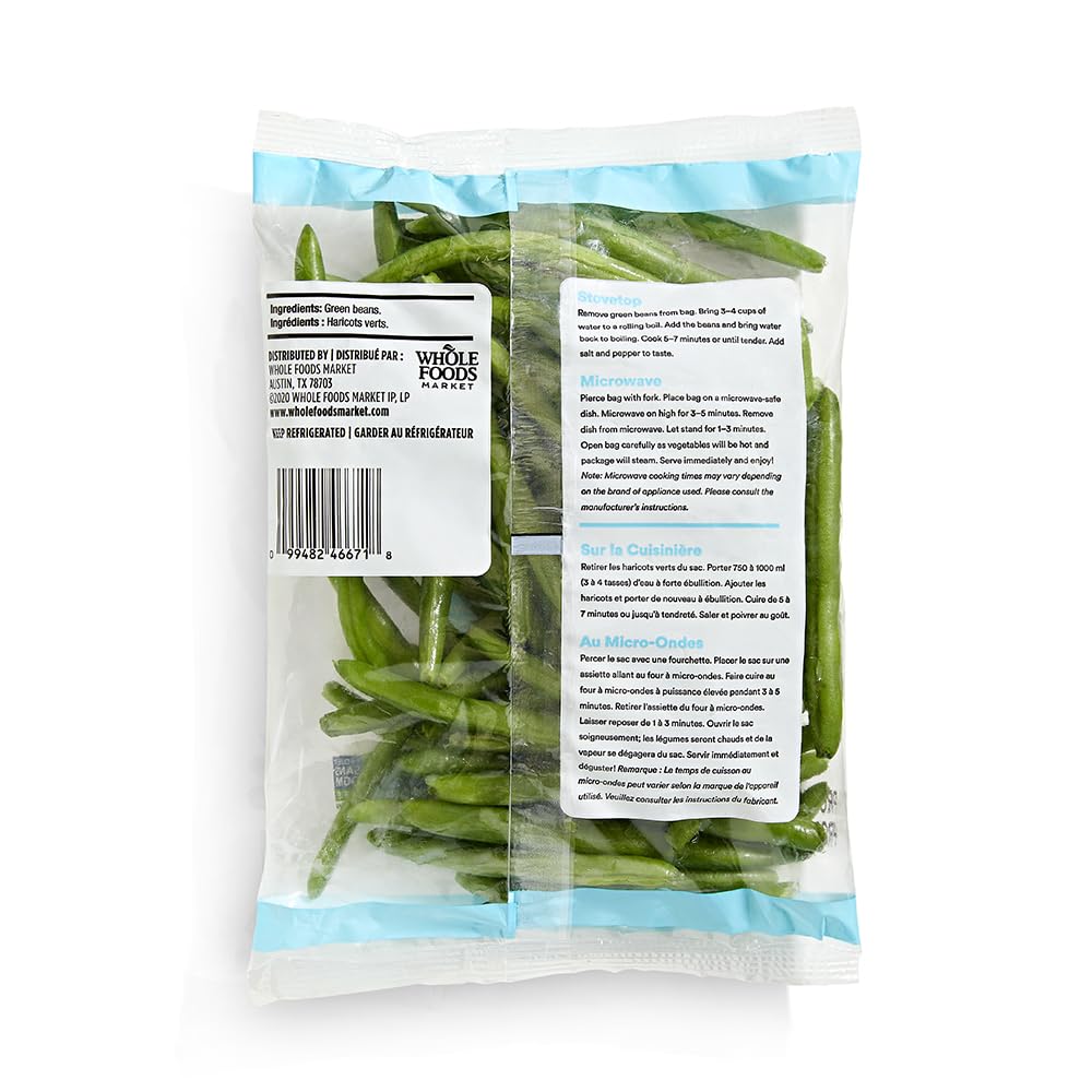 365 Everyday Value, Trimmed Green Beans, 12 oz bag