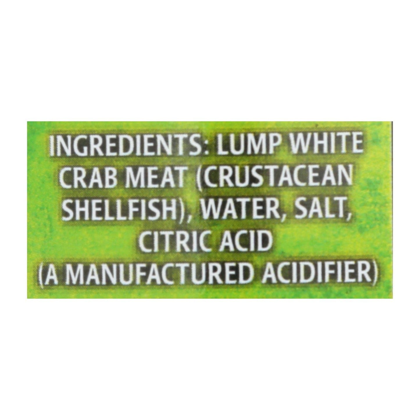 Fancy White Crab Meat 6 Ounces (Case Of 12)