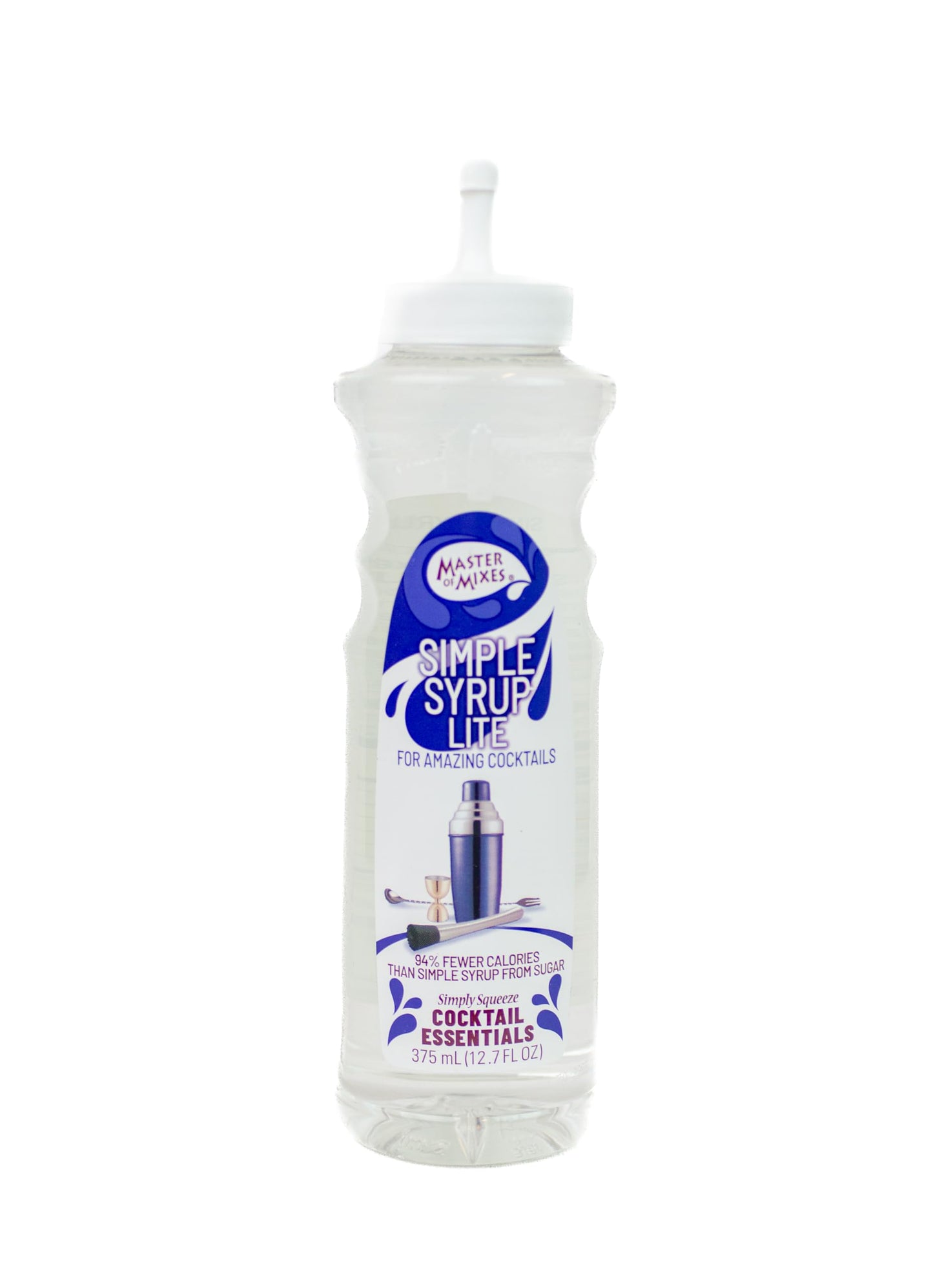 Master Of Mixes Mixed Flavor Essentials Simple Syrup Lite 375 Ml Bottle (12.7 Fl Oz)