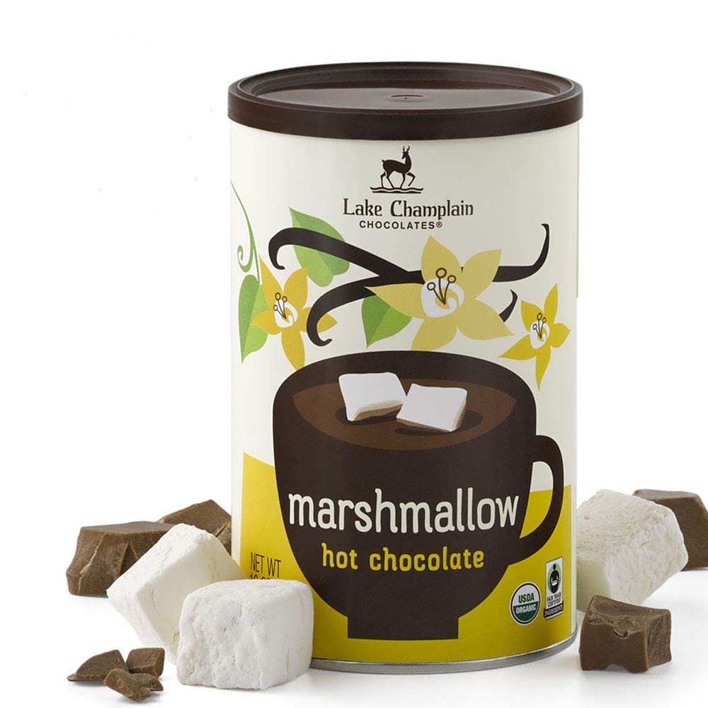 Lake Champlain Marshmallow Organic Hot Chocolate, 16 Servings, 1 Pound (2 Pack)