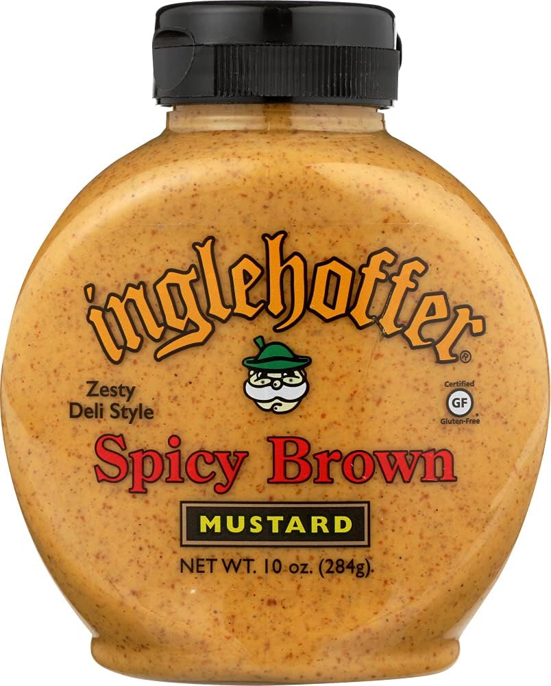 Inglehoffer - Mustard Spicy Brown Squeeze - Case of 6-10 Oz