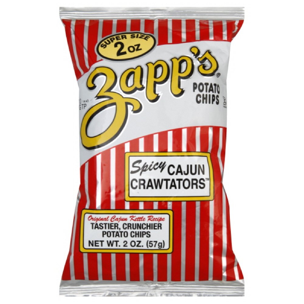 Zapps Potato Chips Chips - Cajun Crawtator - 2o - Case Of 25 - 2 Oz
