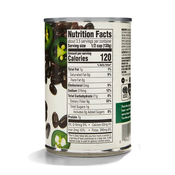 365 by Whole Foods Market Organic Spicy Black Beans, 15 OZ - Pack of 1, High-Quality Vegetarian Option
