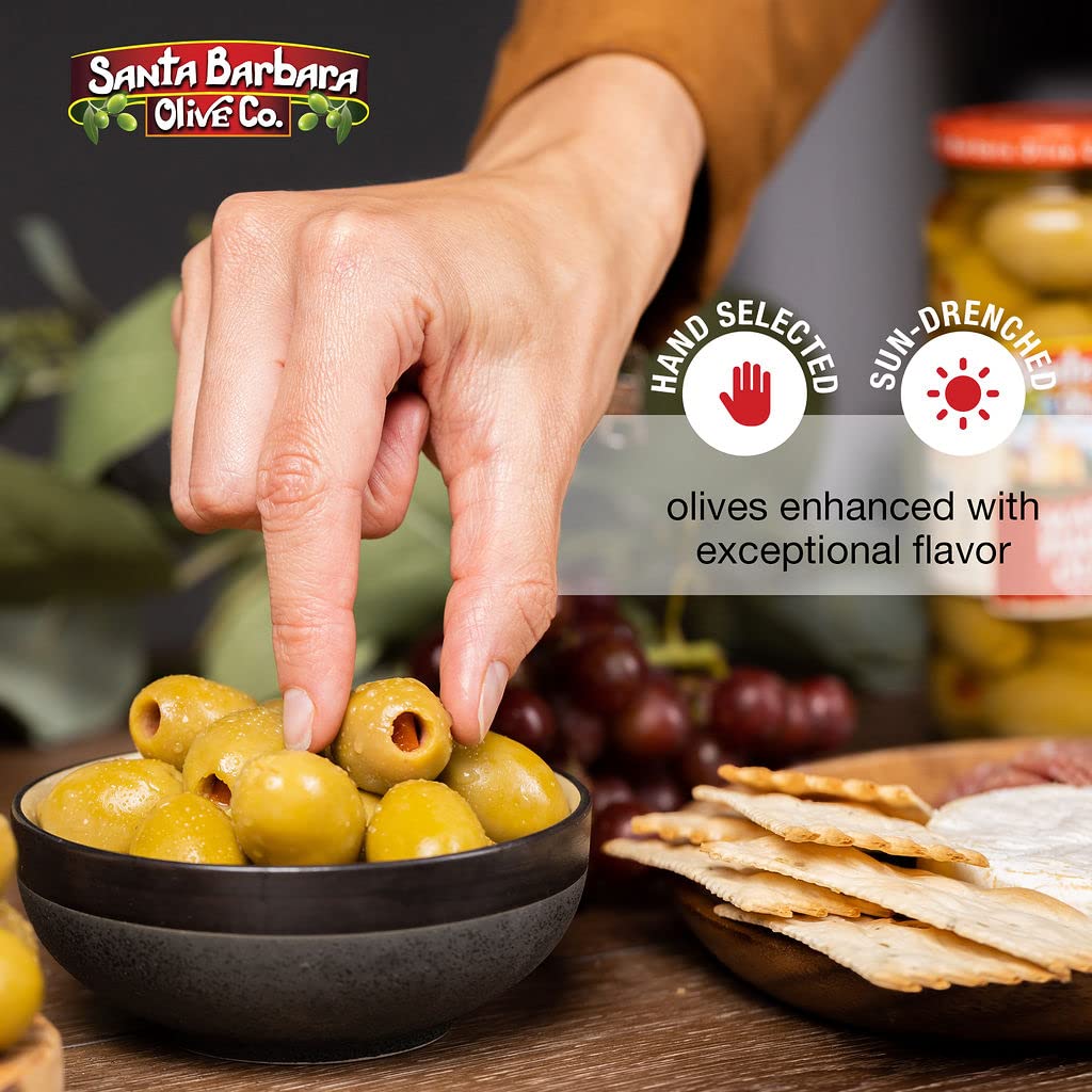 SANTA BARBARA OLIVE CO Chipotle Stuffed Olives, 3 Pack, 5oz