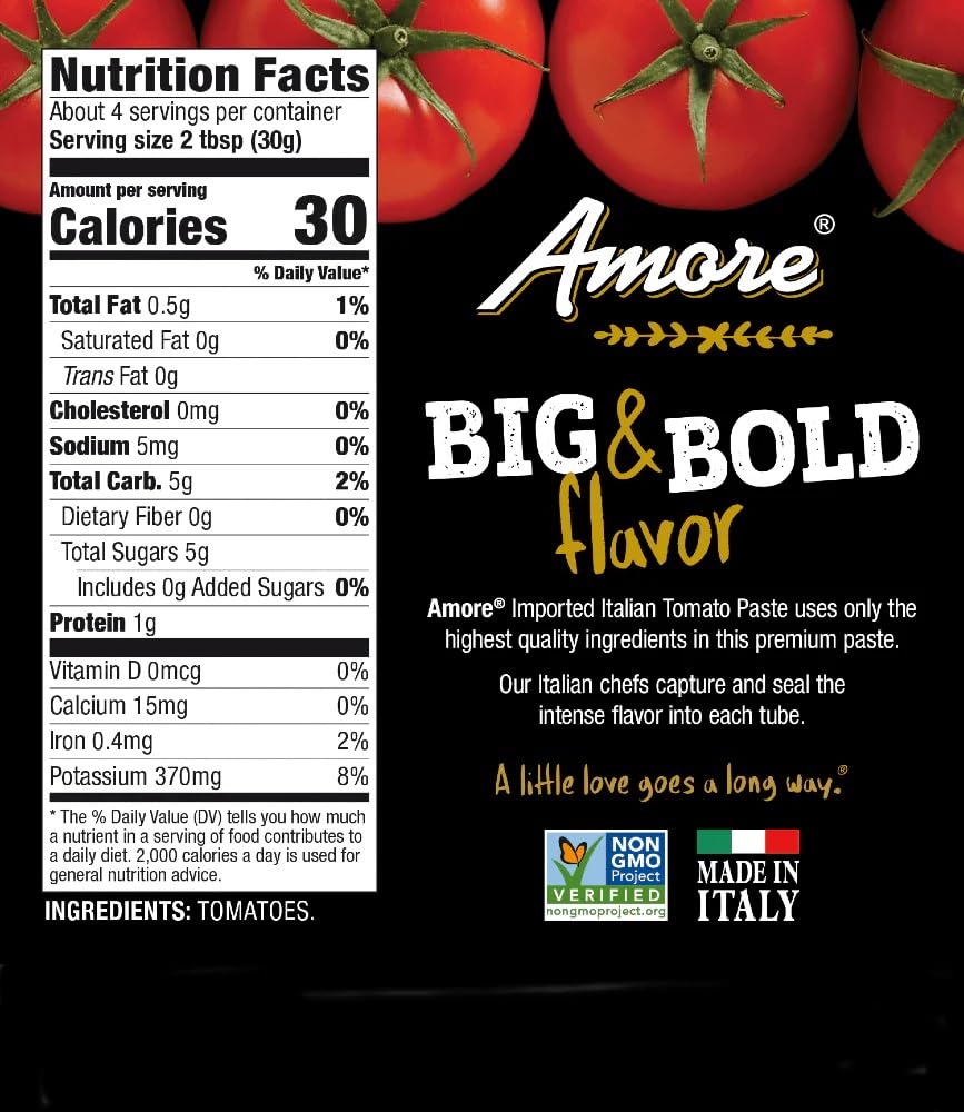 Tomato Paste - Double Concentrated - 4.5 Oz (Pack Of 2)