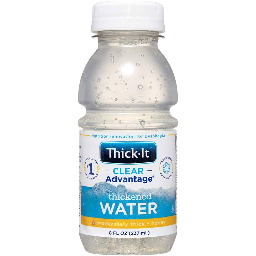 Thick-It Clear Advantage Thickened Water - Moderately Thick/Honey, 8 oz Bottle (Pack of 1)