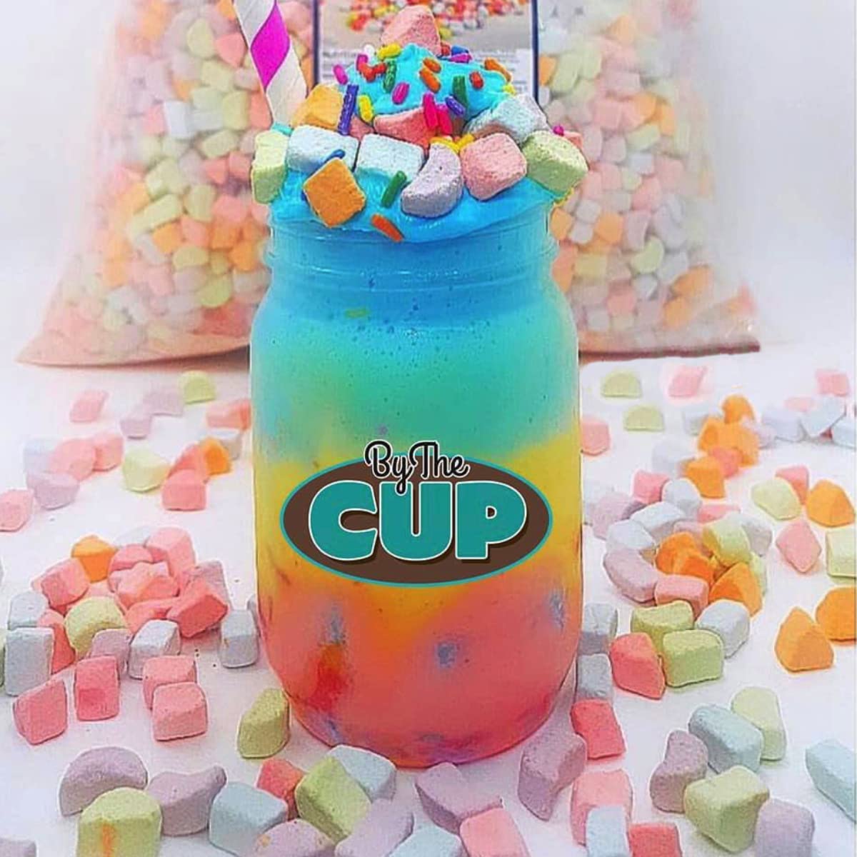 By The Cup Assorted Dehydrated Cereal Marshmallow Bits, 2 Oz Bag
