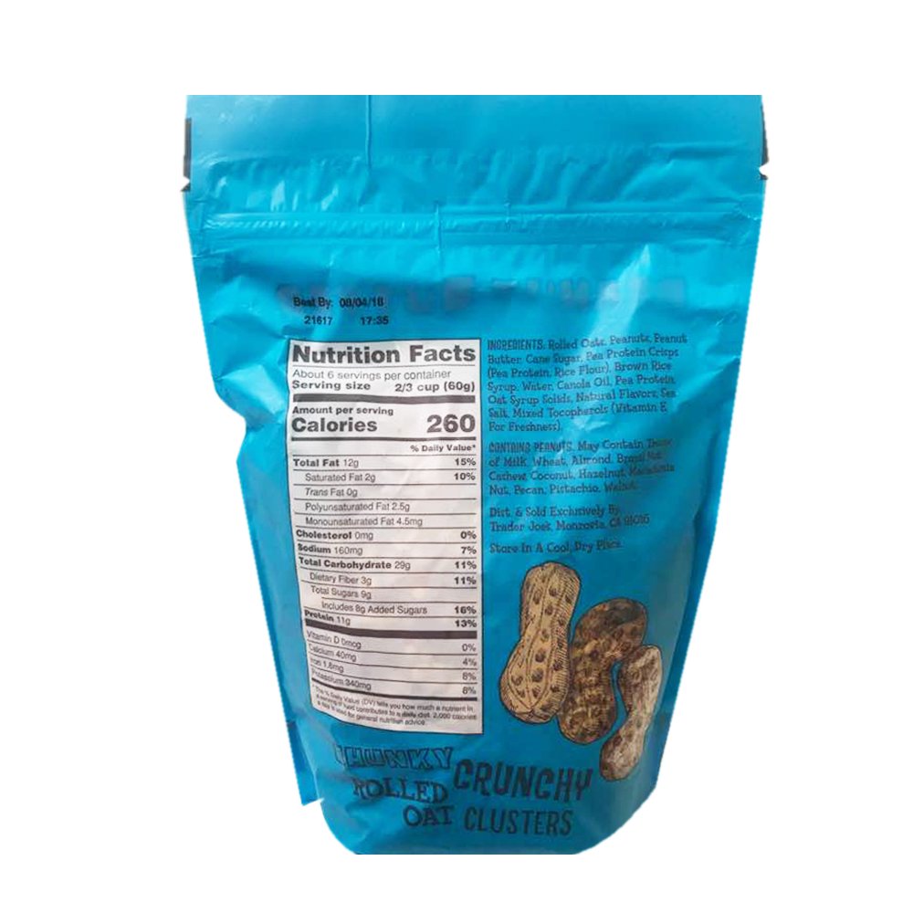Trader Joe's Peanut Butter Granola 12oz - Crunchy, Delicious Snack, Perfect for Breakfast or On-the-Go