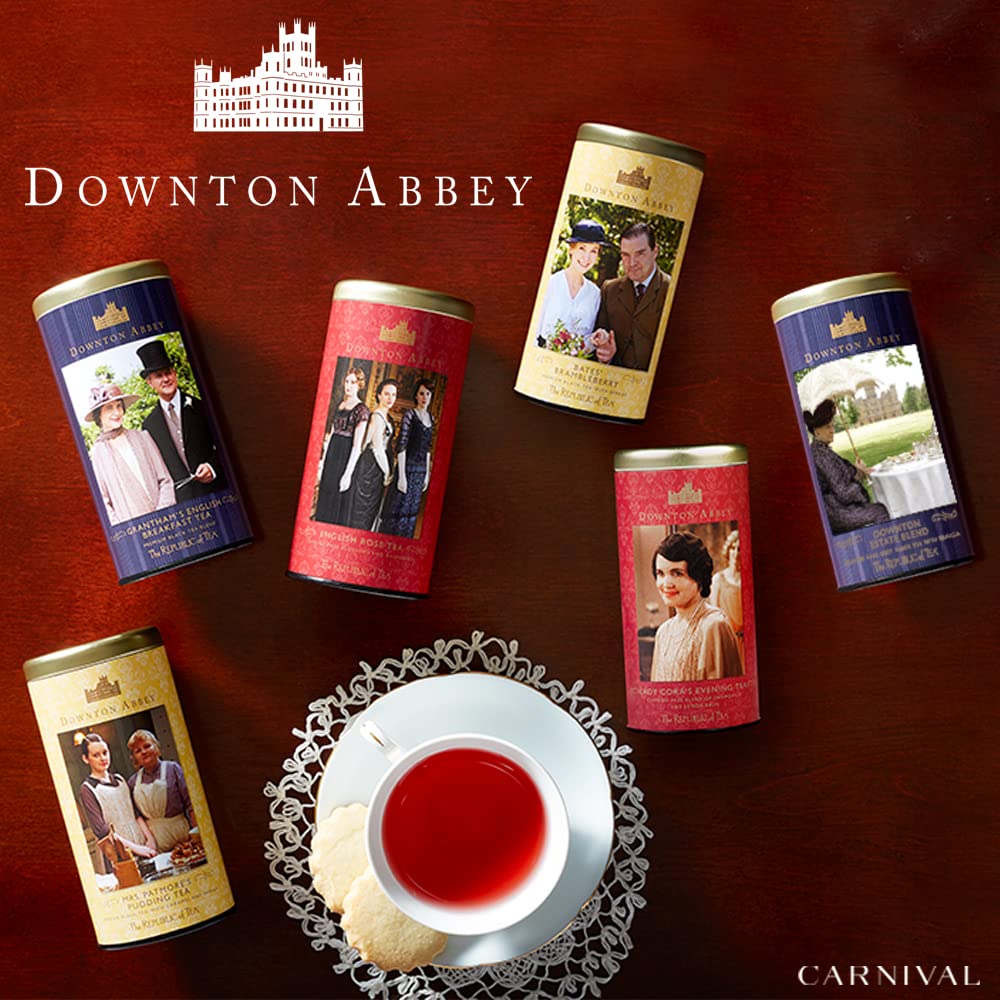 The Republic of Tea Downton Abbey Mrs. Patmores Pudding Tea 36 Tea Bags Caramel Vanilla Black Tea