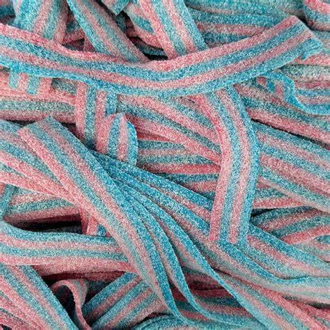 SweetGlob Sour Gummy Belts Candy (2 Pound, Sour Cotton Candy)